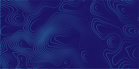 Obraz premium Dark blue abstract background with seamless wave pattern vector design and subtle line texture for modern wallpaper illustration or textile art. Geographic topography vector illustration. Vector art