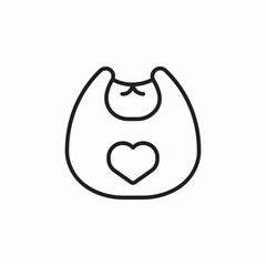 baby bib icon sign vector