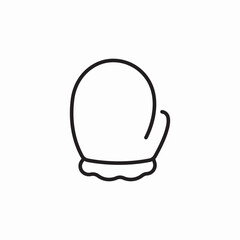 baby gloves icon sign vector