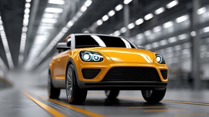 Obraz premium Innovative Automotive Manufacturing Process Automation and Robotics Transforming Production Efficiency in Industrial Environments