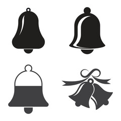 Christmas bell icon template