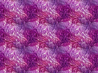 Fototapeta premium Purple Doodle Style Seamless Pattern