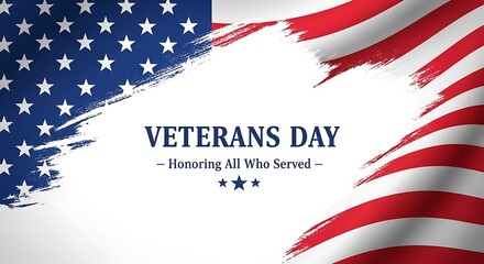 Veterans day graphic with american flag elements and text honoring service members veterans day background