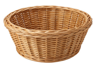 Fototapeta premium Basket wicker isolated on a transparent background.