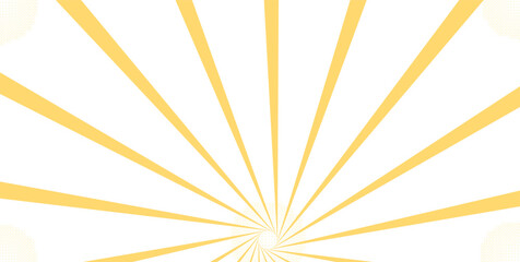 Yellow Sunburst Spiral Rays  Abstract Geometric Radial Background