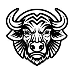 Obraz premium A glyph style icon of a cow head