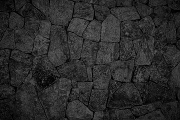 Empty black cross section stone floor for abstract background and texture. beautiful patterns, space for work, banner,seamless wallpaper, close up.