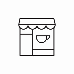 coffee shop icon sign vector