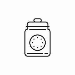 cookies jar icon sign vector
