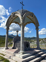 A view from the Mausoleum of Bishop Danilo in Cetinje, Montenegro.