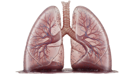 Human Kidney Anatomy 3D Render - Isolated on White