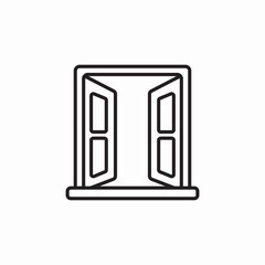 open windows icon sign vector