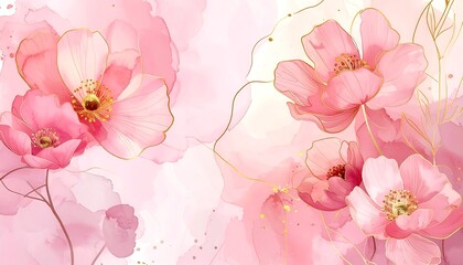 Delicate pink floral abstract background (1)