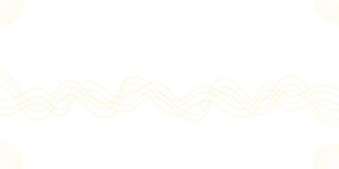 Abstract Yellow Wave Lines Minimal Flowing Geometric Background