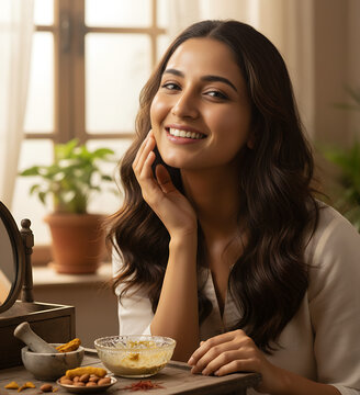Traditional ubtan beauty ritual enhancing women&rsquo;s skin this Diwali season