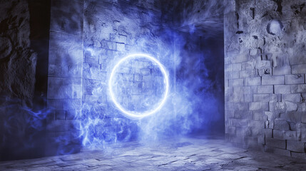 異世界へ続く青き魔法ポータル