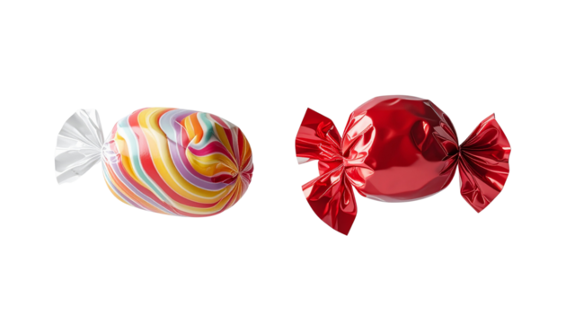 Bright Hard Candy Pair isolated on transparent background