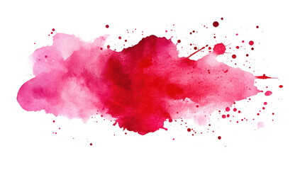 Fototapeta premium A splash of red watercolor paint creating an artistic background effect. ideal for use in design projects. invitations. or creative presentations