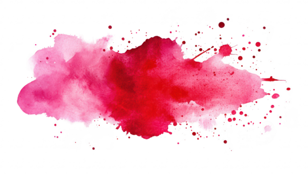 A splash of red watercolor paint creating an artistic background effect. ideal for use in design projects. invitations. or creative presentations