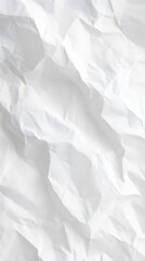 Minimalist White Crumpled Paper Texture Background Banner Poster Wallpaper Seamless