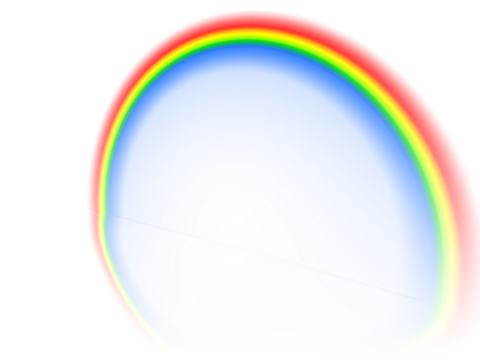 Abstract Blue Oval with Red Yellow Green Border shape isolated on a transparent background - Powered by Adobe