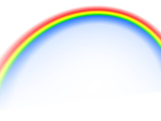 Blue Arch With Red Yellow Green Gradient Border abstract isolated on a transparent background