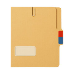 Obraz na płótnie Canvas PNG Organized file folder with tabs.