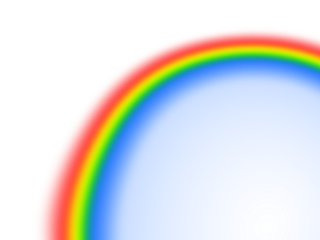 Concentric Blue Circles with Red- Green Gradient abstract isolated on a transparent background