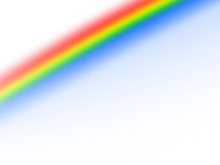 Diagonal Rainbow Band with Striped Blue Area on White isolated on a transparent background