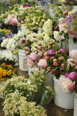 flowers in the market