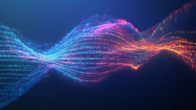 Abstract Tech Background of Neural Networks and AI