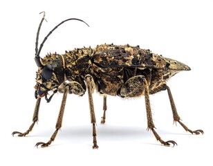 Close-up of a longhorn beetle