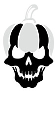 Skull calabaza Jack.
