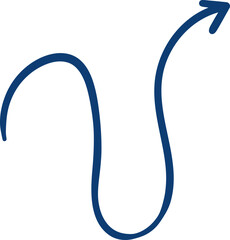 Arrow doodle scribble hand drawing