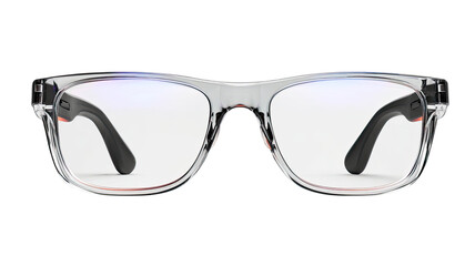 Fototapeta premium Smart glasses modern wearable technology digital eyewear augmented reality innovation futuristic gadget accessory isolated on white background 