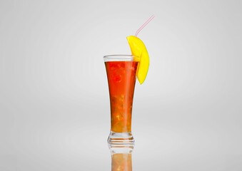 Tasty sweet melon cream soda cocktail