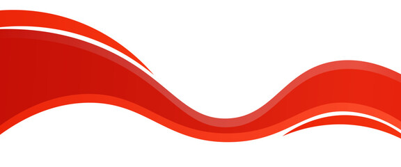 Vector red line background curve element with white space for text and message design, overlapping layers, vector