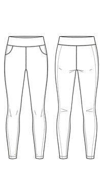 Womens Fashionable Leggings Design.