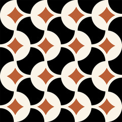 Seamless abstract geometric pattern. Vector Illustration.