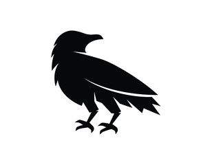Raven logo set design vector illustration