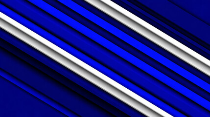 Fototapeta premium Abstract pattern with flowing diagonal blue and white lines creating dynamic modern design suitable for technology and background themes