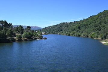 mountain lake in the summer