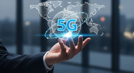 5G Technology Global Network.