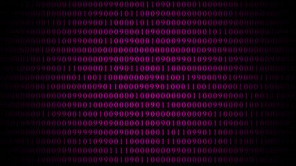 Pink Binary Code Pattern on Dark Gradient Background .data processing, symbolizing technology and information transformation. - Powered by Adobe
