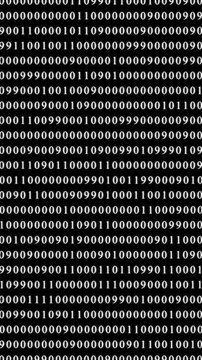 Binary Code Pattern on White Background numbers zero . Abstract digital numbers in a futuristic .