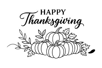 Celebrate the season with festive pumpkin and leaf arrangements wishing a Happy Thanksgiving