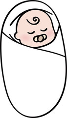 신생아 일러스트 