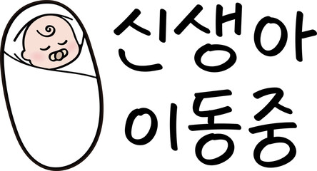 신생아 이동중