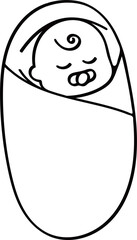 신생아 일러스트 