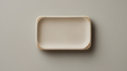 a card holder of light color with plain background